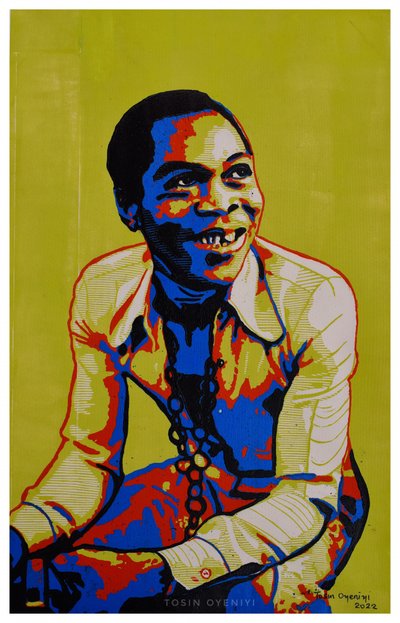 Un homme joyeux dans le style Pop Art - Tosin Oyeniyi