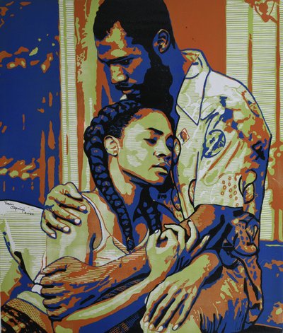 Une étreinte tendre - Tosin Oyeniyi