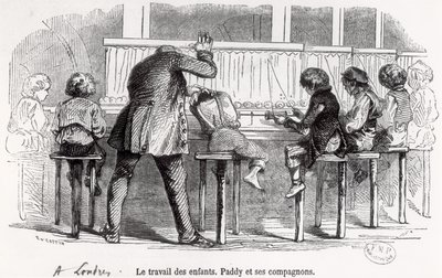 Enfants travaillant sur des bobines à Londres, Paddy et ses compagnons, de 