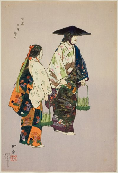 Asukagawa, de la série "One Hundred No Dramas (Nogaku hyakuban)". - Tsukioka Kogyo