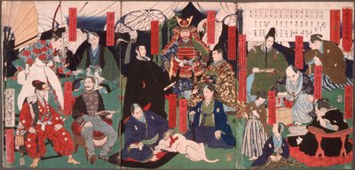 Portraits des différentes générations du clan Tokugawa - Tsukioka Yoshitoshi