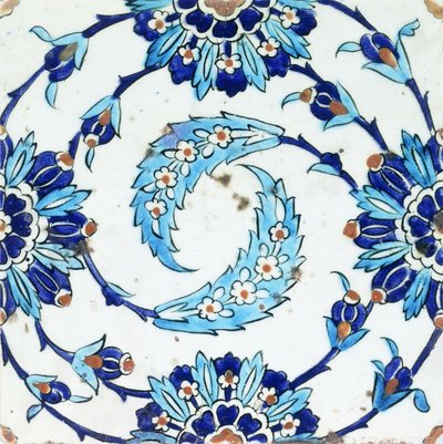 Carreau de poterie d