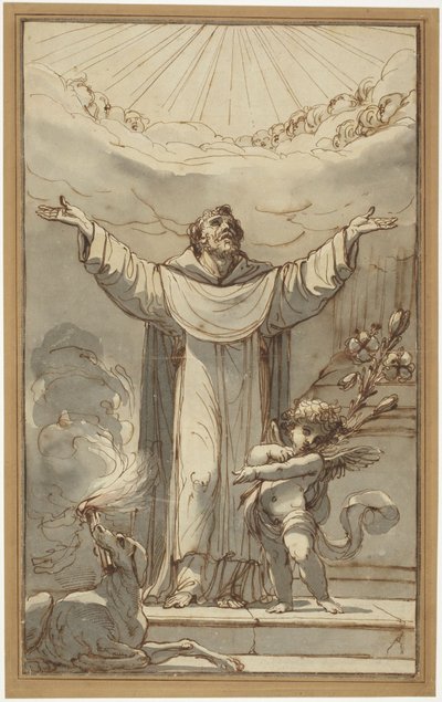 Saint Dominique en prière - Ubaldo Gandolfi