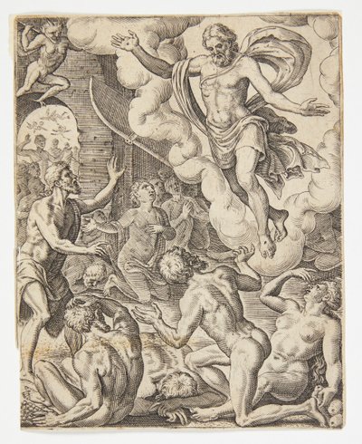 Le Christ aux limbes - Ubekendt efter Dirck Volckertsz. Coornhert efter Maarten van Heemskerck