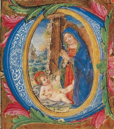 La Vierge en adoration de l