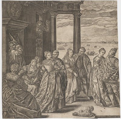 Le bal vénitien - Ubekendt nederlandsk 1600 tallet