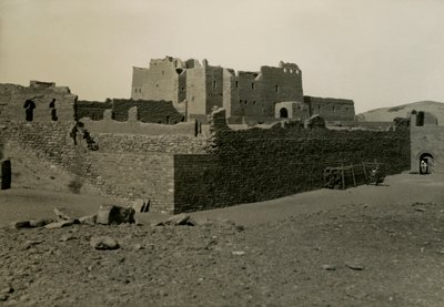 Monastère de Saint-Siméon, vu du sud-est, Assouan, Égypte, photographie d
