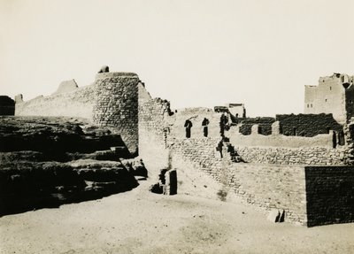 Monastère de Saint-Siméon, vu du sud-est, Assouan, Égypte, photographie d