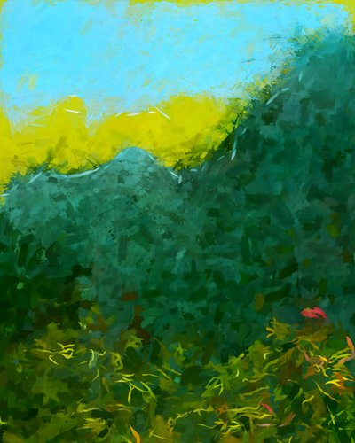 Paysage de montagne aux couleurs éclatantes - Uma Gokhale