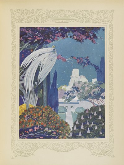 Cependant le bel Oiseau Bleu ne cessa jamais de planer autour du palais, illustration de 