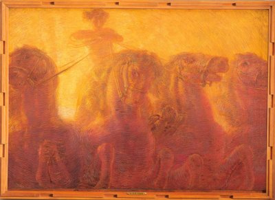 4 chevaux cabrés tirant le char du Soleil - Unbekannt