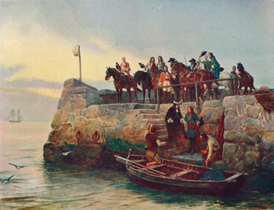Une cause perdue : la fuite de Jacques II après la bataille de la Boyne, 1690, 1905 - Unbekannt