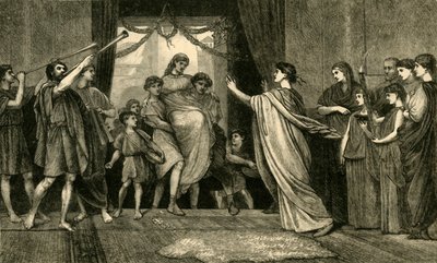 Un mariage romain. - Le retour de la mariée à la maison, 1881 - Unbekannt
