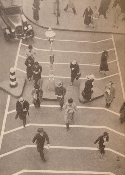 Une voie de sécurité en face de la gare de Charing Cross, c1934, 1935 - Unbekannt