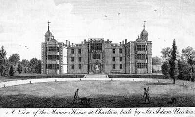 Vue de la maison de maître à Charlton, construite par Sir Adam Newton - Unbekannt