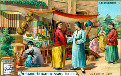 Un bazar en Chine, vers 1900 - Unbekannt