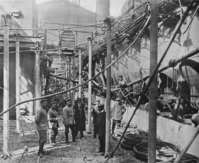 Une usine détruite par les Russes pour empêcher son utilisation par les Allemands, 1915 - Unbekannt