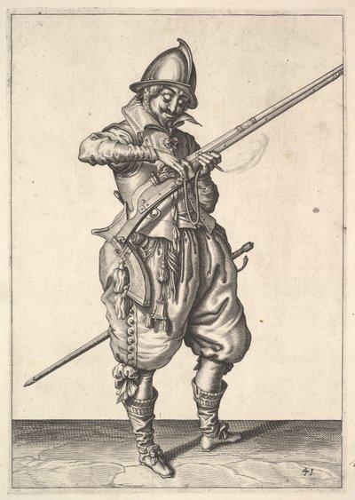 Un soldat en garde façonnant l