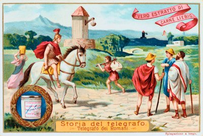 Télégraphe aérien : tours de signalisation romaines anciennes, vers 1900 - Unbekannt