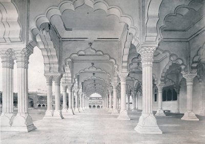 Agra. Le Dewan-i-am, ou Hall de l