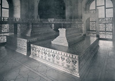Agra, Tombeaux de Mumtaz-I-Mahal et Shahjehan dans le Taj, vers 1920 - Unbekannt