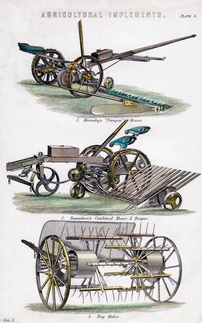 Outils agricoles, 19ème siècle - Unbekannt
