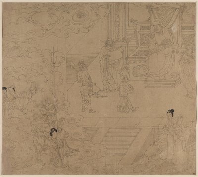 Album de thèmes taoïstes et bouddhistes : Rois des Enfers : Feuille 32, 1200s - Unbekannt
