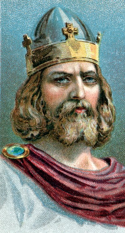 Alfred le Grand 849-899, roi anglo-saxon de Wessex à partir de 871, c1920 - Unbekannt