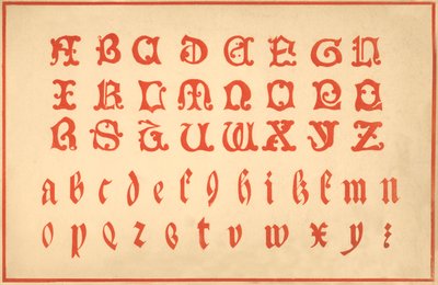 Alphabet, lettres A-Z, majuscules et minuscules - Unbekannt