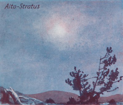 Alto-Stratus - Une douzaine des principales formes de nuages dans le ciel, 1935 - Unbekannt