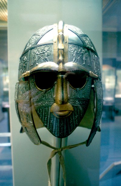 Casque et masque anglo-saxons du trésor de Sutton Hoo, 7e siècle - Unbekannt