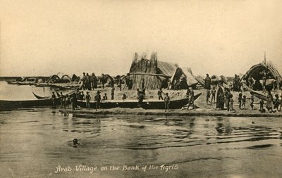 Village arabe sur la rive du Tigre, vers 1918-1939 - Unbekannt