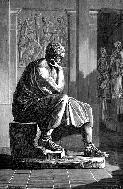 Aristote 384-322 av. J.-C., philosophe et scientifique grec ancien - Unbekannt