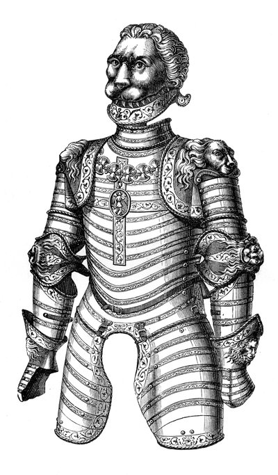 Armure ornée de lions, supposée être celle de Louis XII, 15ème siècle, 1870 - Unbekannt