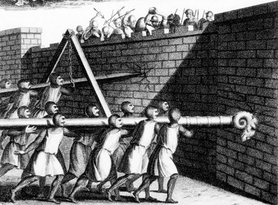 Attaque des murs avec des béliers, vers 1800 - Unbekannt