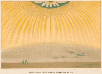 Aurore boréale observée depuis le nord de la Norvège, 10 octobre 1868, 1906 - Unbekannt