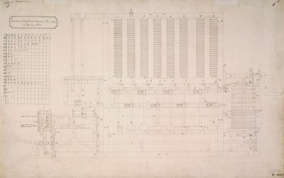 Moteurs de Babbage, vue latérale du moteur différentiel n° 2 - Unbekannt