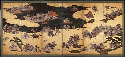 Scènes de bataille du Conte de Heike Heike Monogatari, premier tiers du 17e siècle - Unbekannt