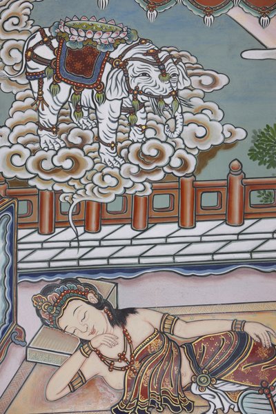 Avant la naissance de Siddhartha Gautama, sa mère rêva d