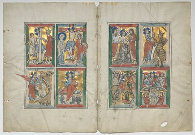 Bifolio avec des scènes de la vie du Christ, 1230-1240 - Unbekannt