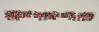 Fragment de bordure avec oiseaux et fleurs, 100 av. J.-C.-700 - Unbekannt