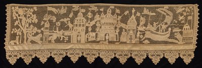 Bordure avec scène de bataille, XVIIIe siècle - Unbekannt