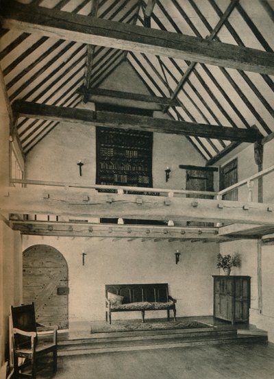Ferme de Boxhurst, Kent : Fin de la salle de danse. Restaurée et convertie par Oliver Hill, vers 1928 - Unbekannt