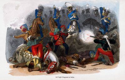 3ème Dragons légers britanniques en action en Inde - Unbekannt