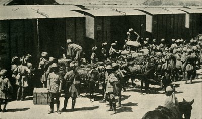 Soldats britanniques et indiens à Bombay, Inde, Première Guerre mondiale, 1914, vers 1920 - Unbekannt