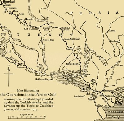 Pipeline britannique au Moyen-Orient, Première Guerre mondiale - Unbekannt