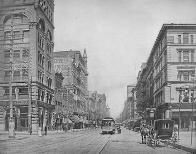 Broadway, vers le nord depuis Chestnut Street, St. Louis, vers 1897 - Unbekannt