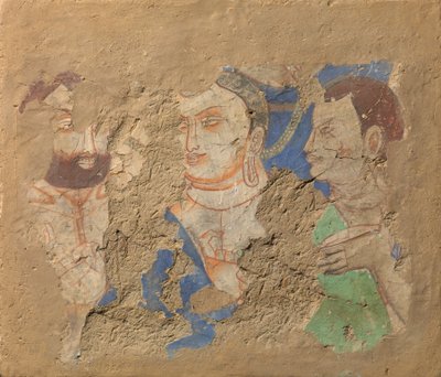 Bouddha avec deux disciples, vers 6ème-7ème siècle - Unbekannt