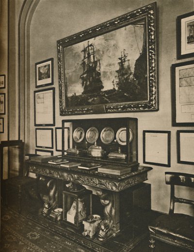 Cabinet des reliques de Nelson dans la salle du comité de Lloyds, vers 1935 - Unbekannt