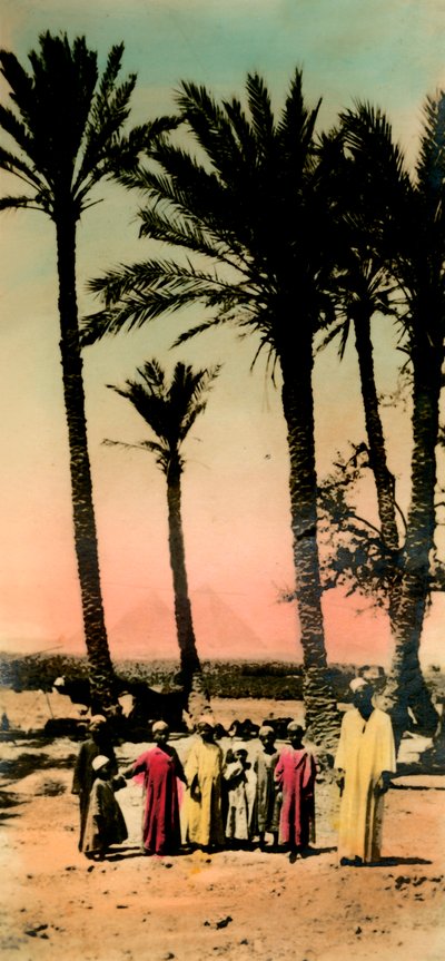 Le Caire : Enfants indigènes près des pyramides, vers 1918-vers 1939 - Unbekannt
